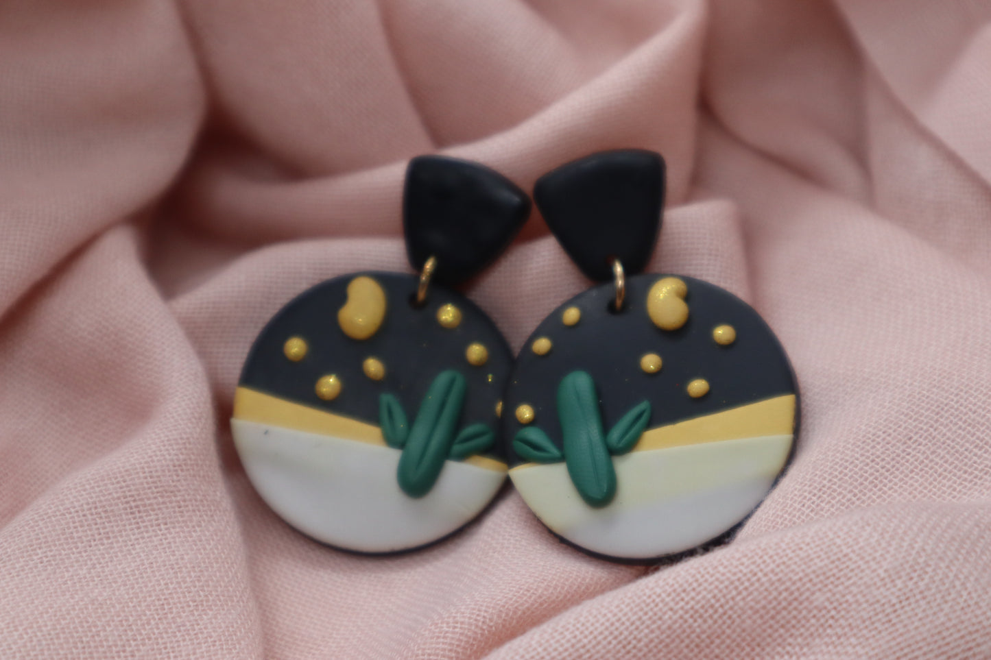 Night Cactus Earring