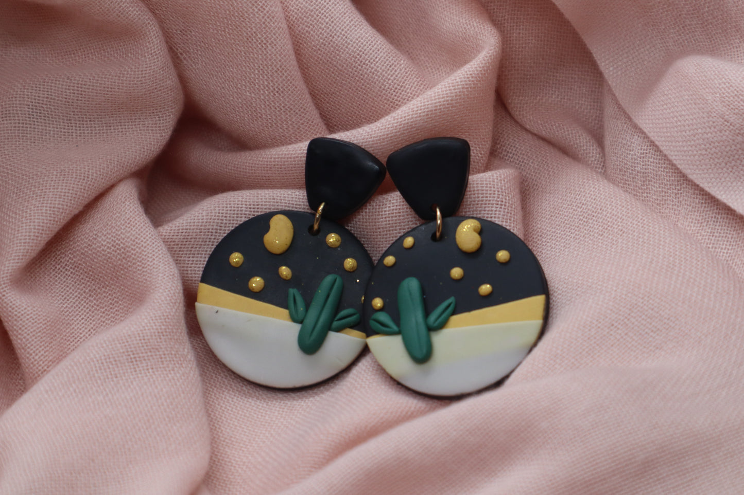 Night Cactus Earring