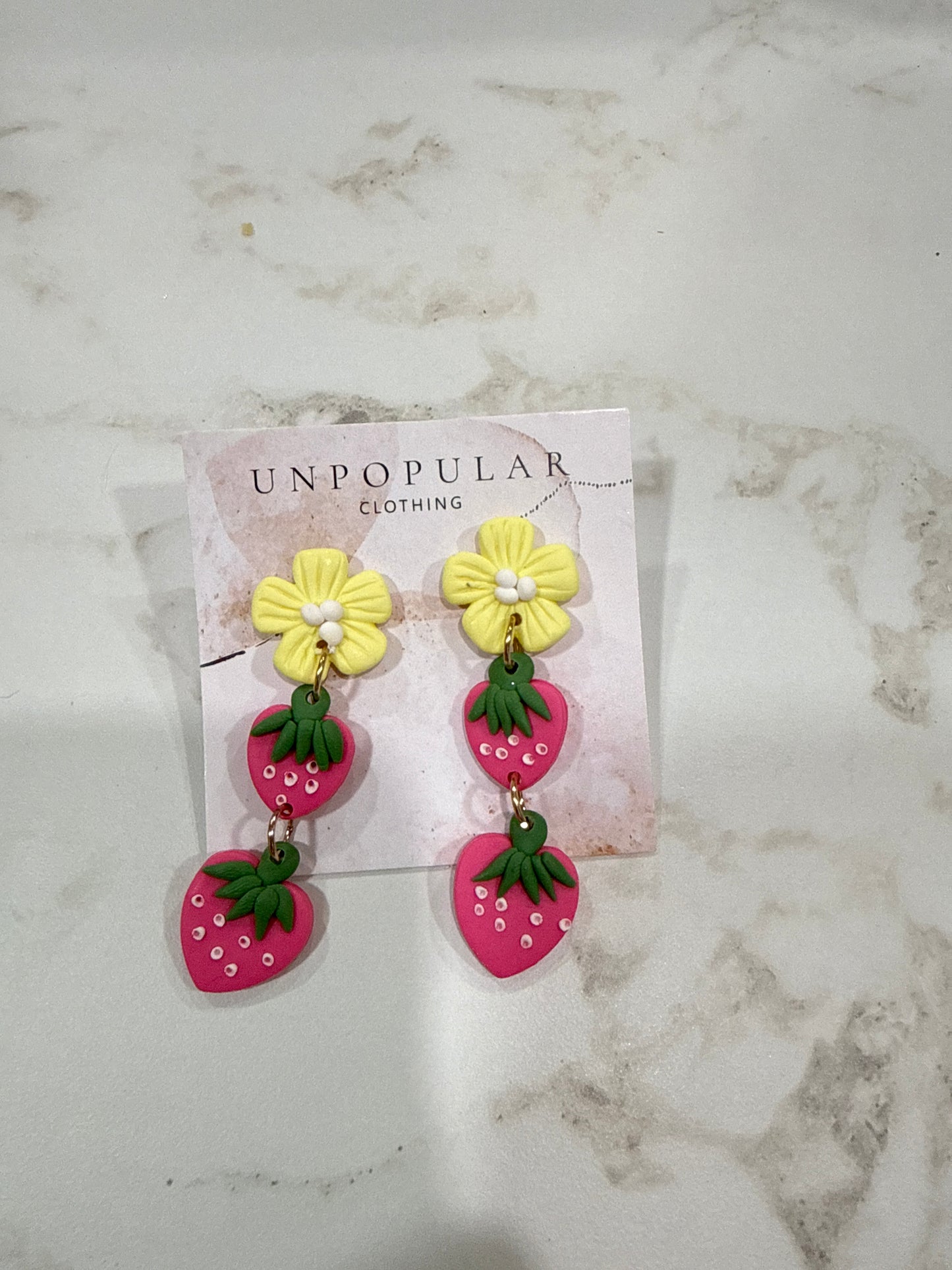Strawberry Flower Earring