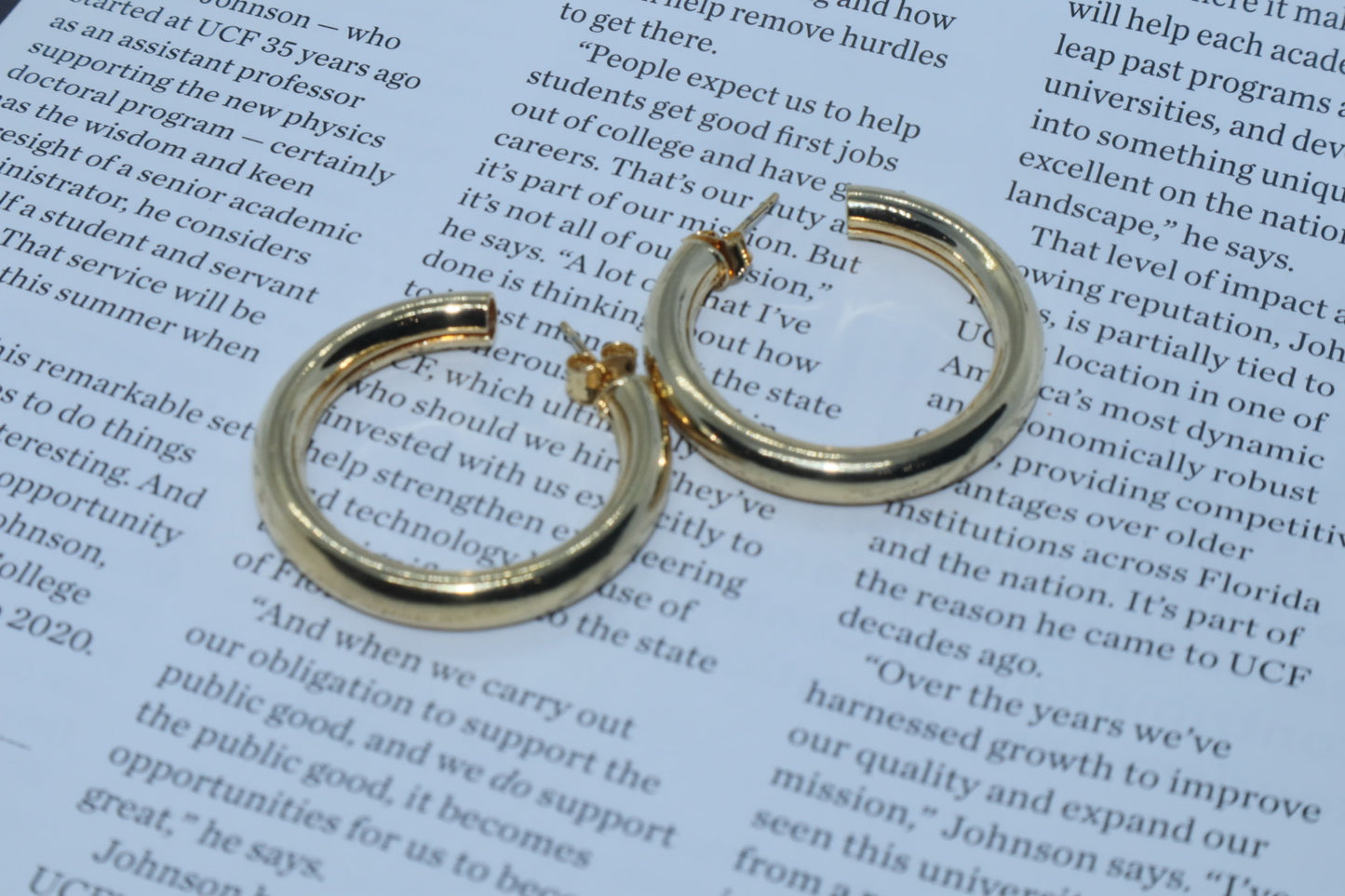 Chunky Medium Hoops