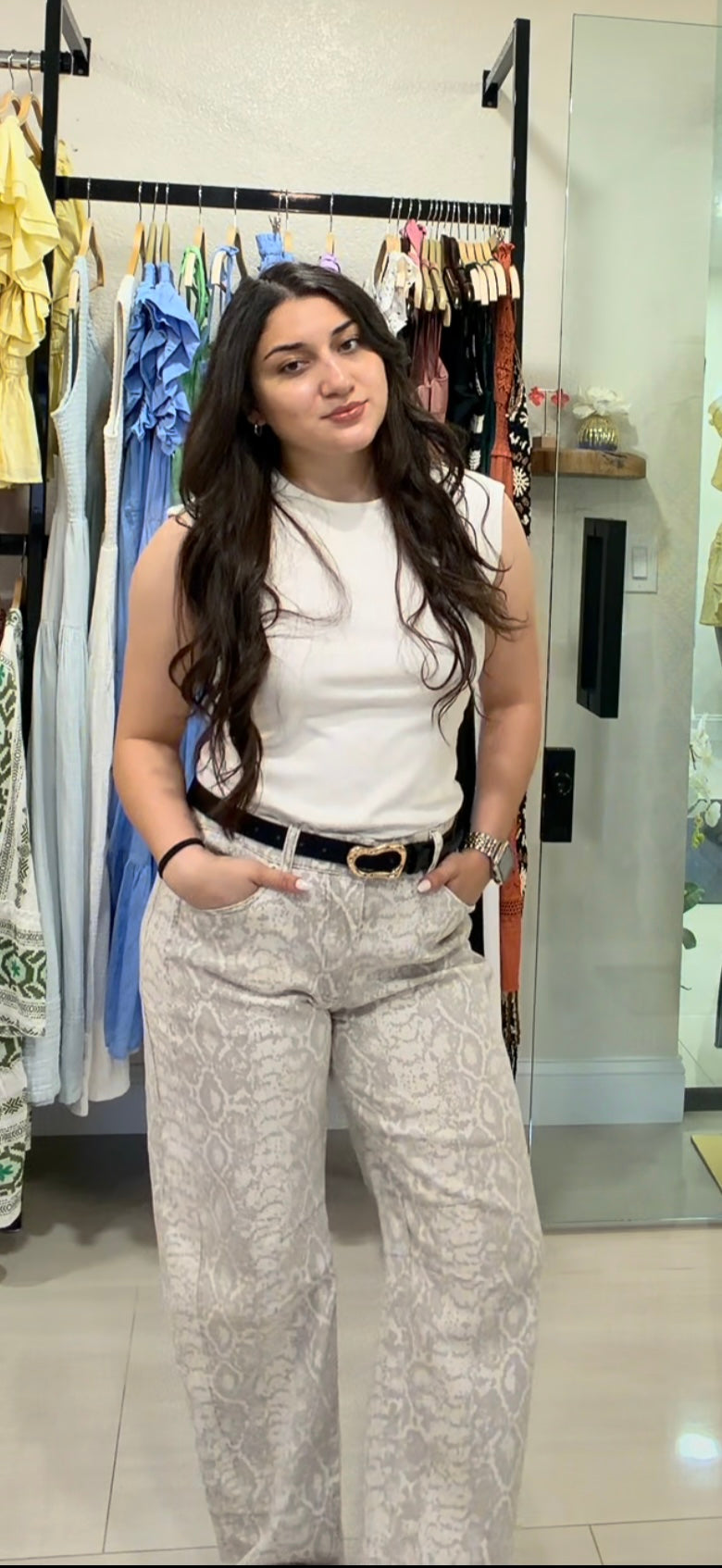 Snake Barrel Pants