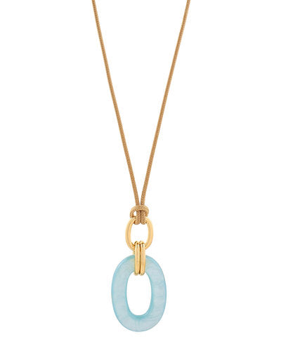 Oval Ring Cord Necklace