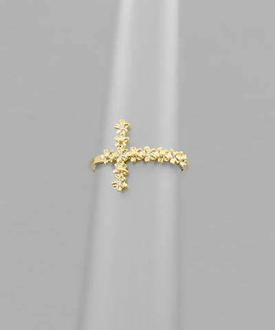 Flower Cross Ring