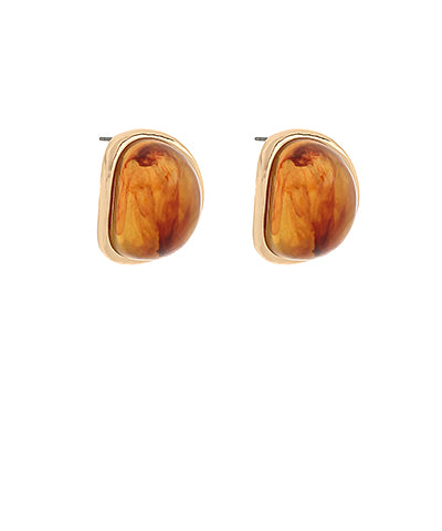 Dome Stone Earrings