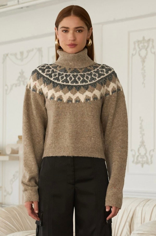 Ribbed Turtle Neck Sweater