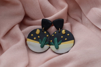 Night Cactus Earring