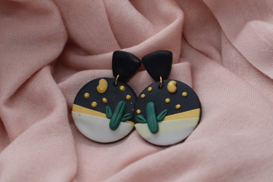 Night Cactus Earring