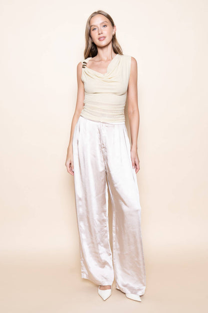 Shoulder Trim Sleeveless Tank