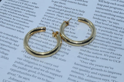 Chunky Medium Hoops