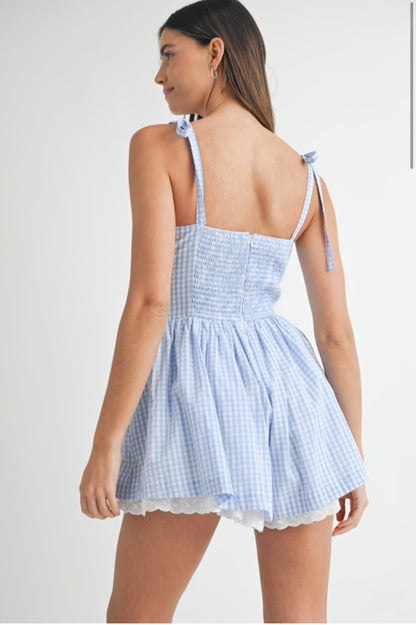 Gingham Romper