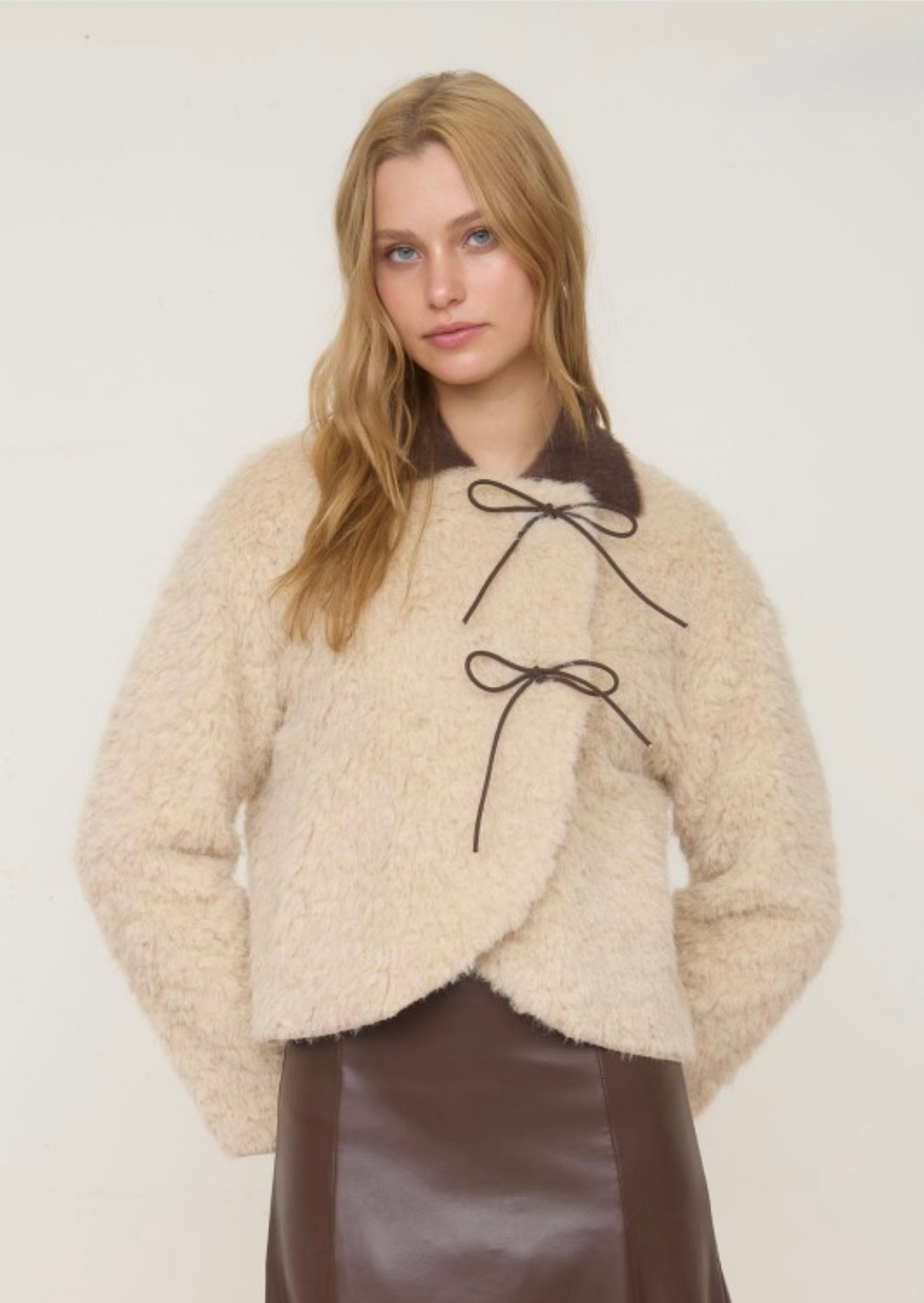 Fur Bow Coat