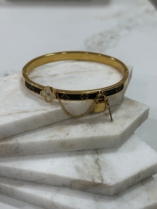 LV Lock Bracelet Replica