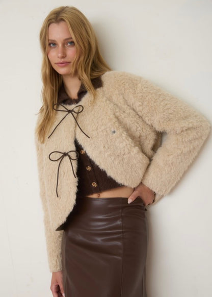 Fur Bow Coat