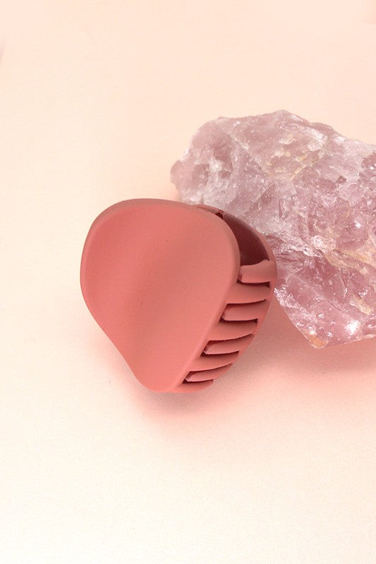 Small Blush Matte Hair Claw Clip