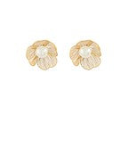 Filigree Pearl Stud Earrings