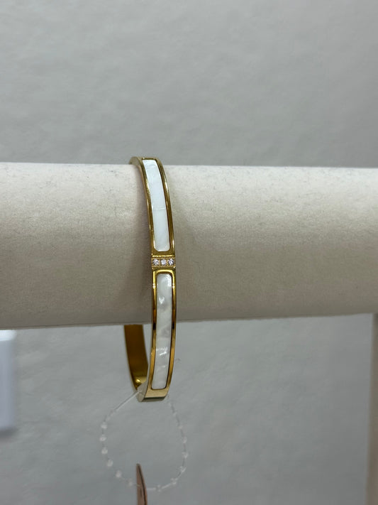 White Gold Bangle