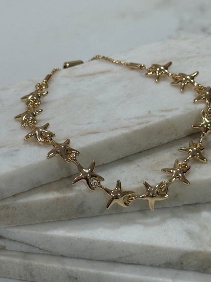 Linked Starfish Bracelet