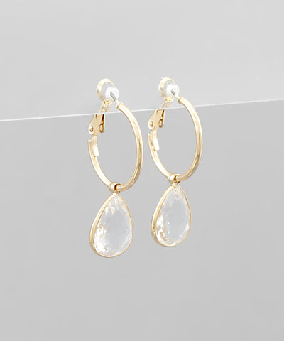 Teardrop Dangle Hoops