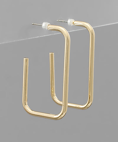 Stella Rectangle Hoops