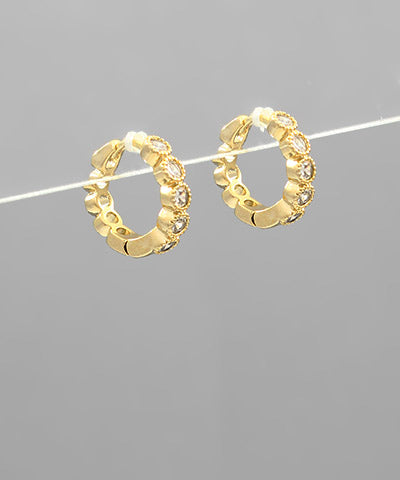 Cari Crystal Hoops