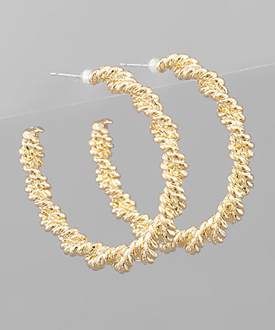 Rope Chain Hoops