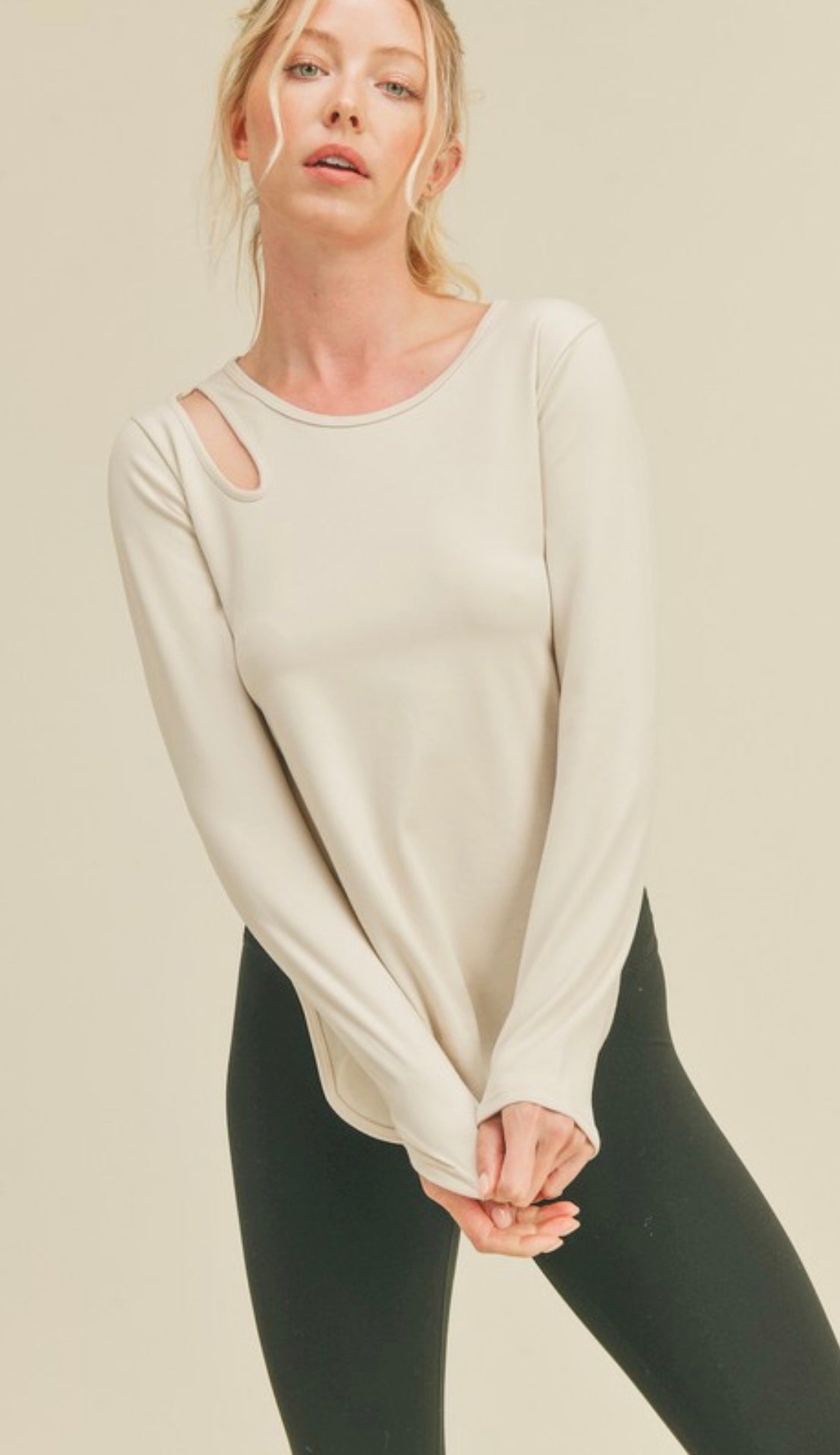 Asymmetrical Long Sleeve Top