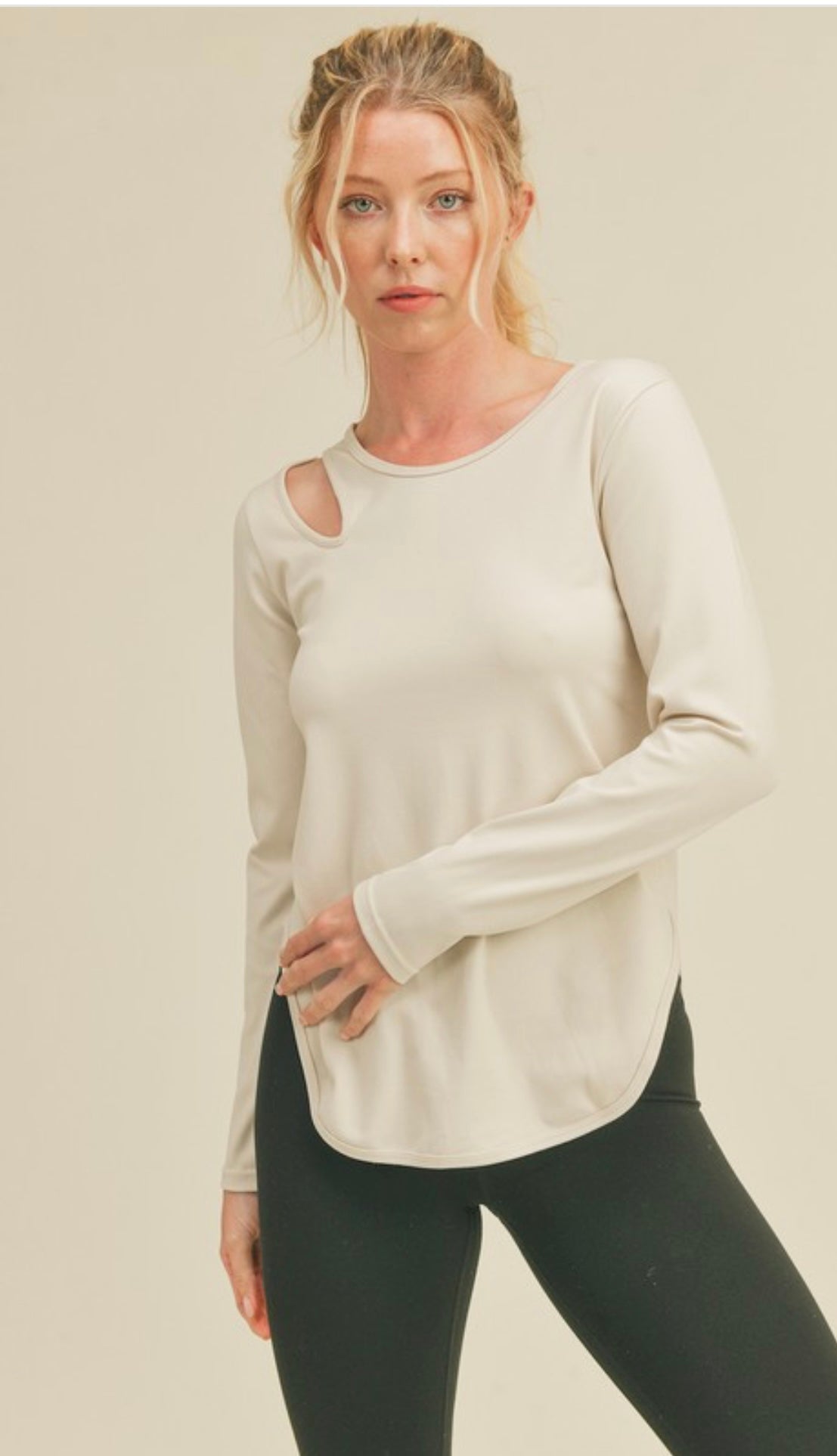 Asymmetrical Long Sleeve Top