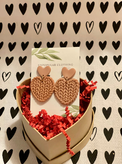 Weaving Heart Earrings